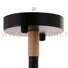 Люстра 1071/6BK E27 60Вт черный 82х82х50 см